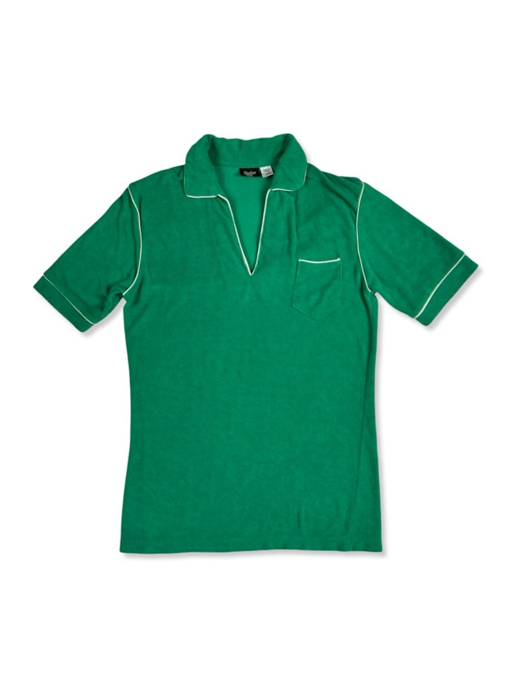 Heather Hill Vintage Green Terry Cloth Polo
